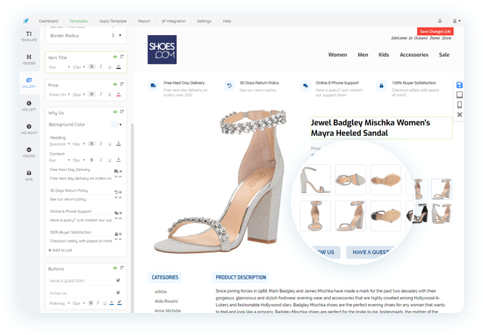 ebay templates dynamic modules