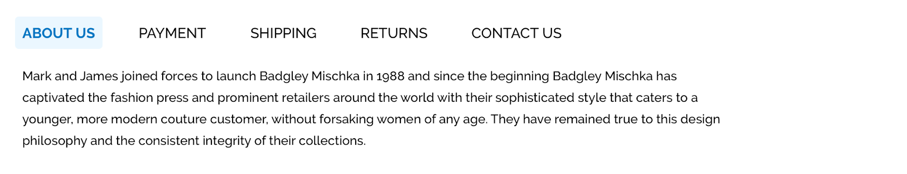 ebay template builder theme policy tabs